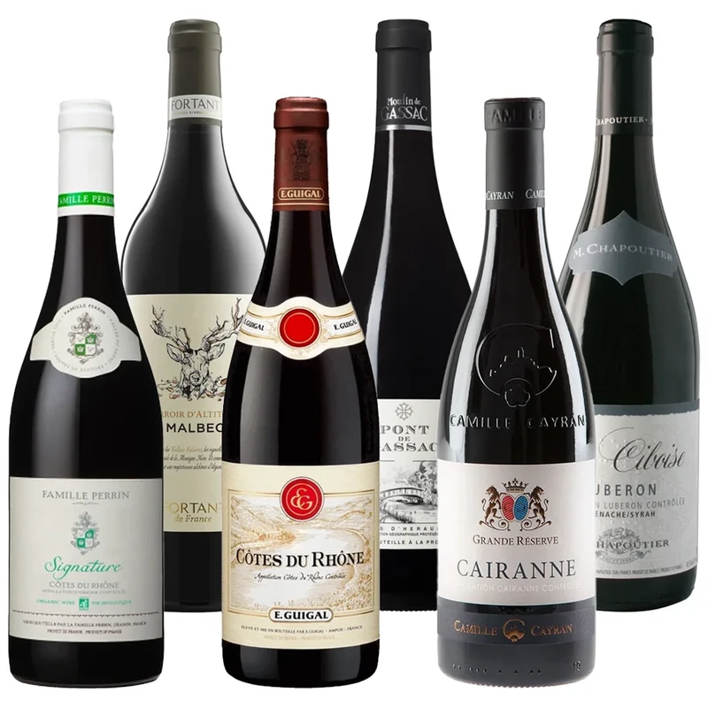 6er Probierpaket "Südfrankreich - Rhône & Languedoc"