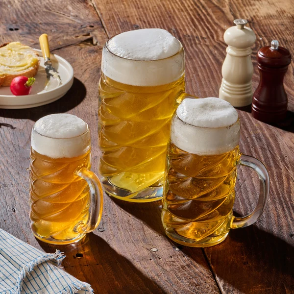 Bierkrug mit Schild 0,50 l Diamond 6er Set