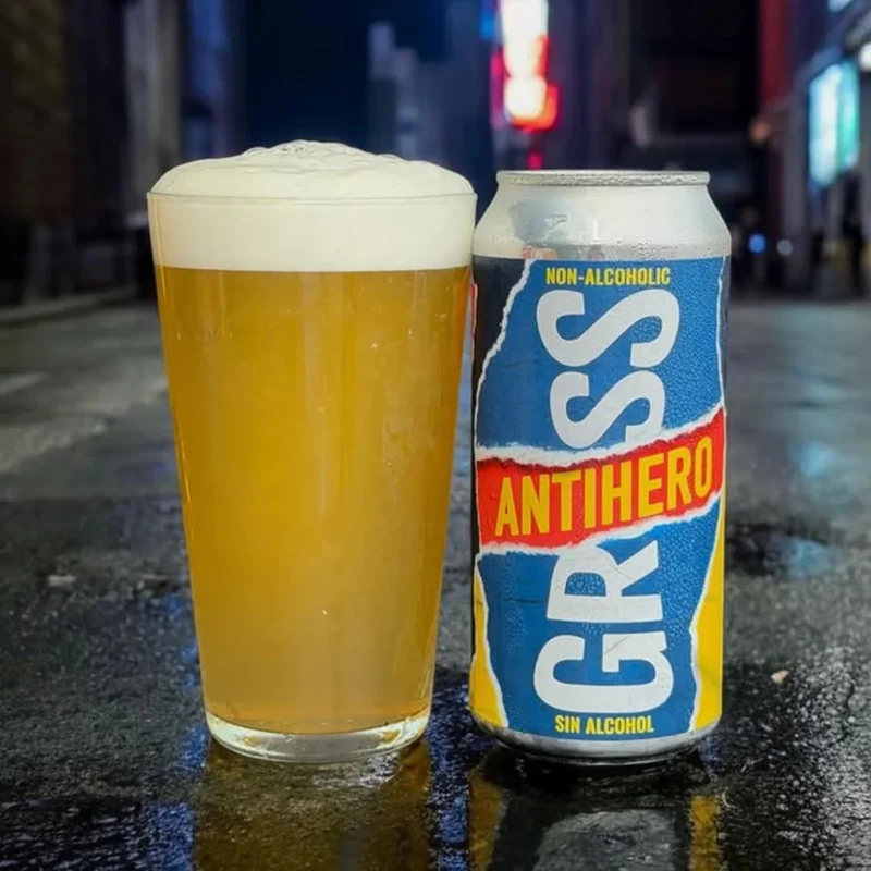 Bière Gross Antihero Neipa sans alcool 0,3%