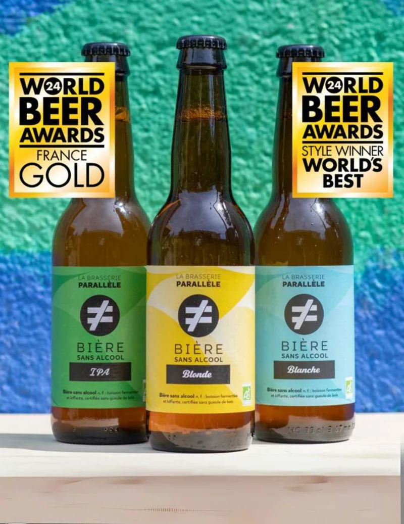 Bière blonde La Brasserie Parallèle 0,3% Bio