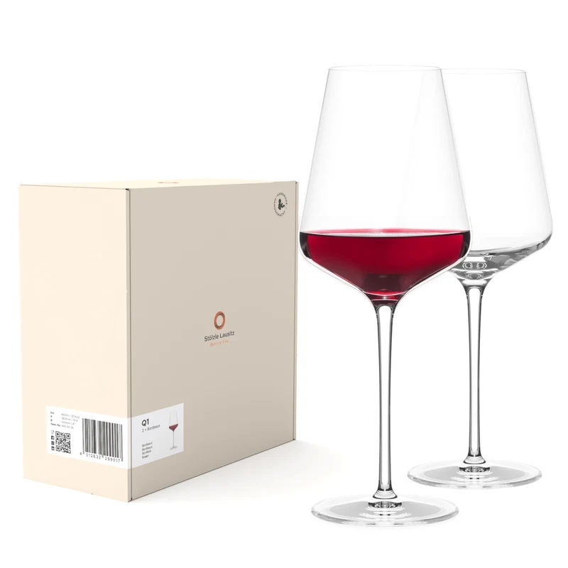 Bordeauxglas Q1 2er Set