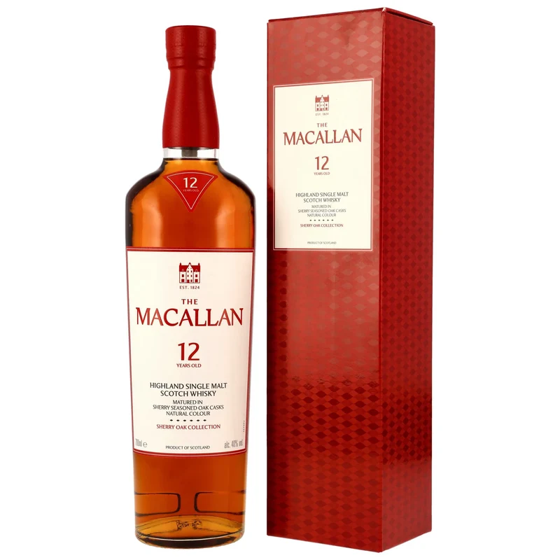 The Macallan 12 Jahre Sherry Oak | Speyside Single Malt Scotch Whisky · 70cl · 40% vol.