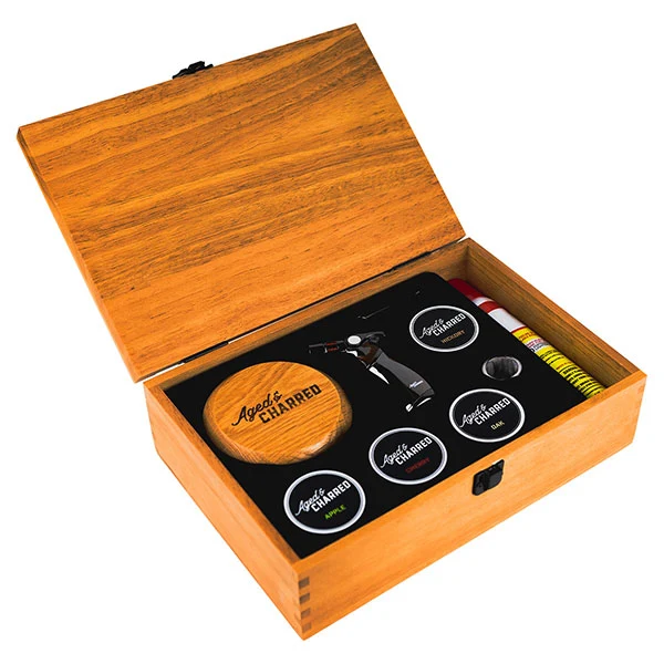 Smoke Lid Premium Kit With Free Whiskey Glass 4 Pack