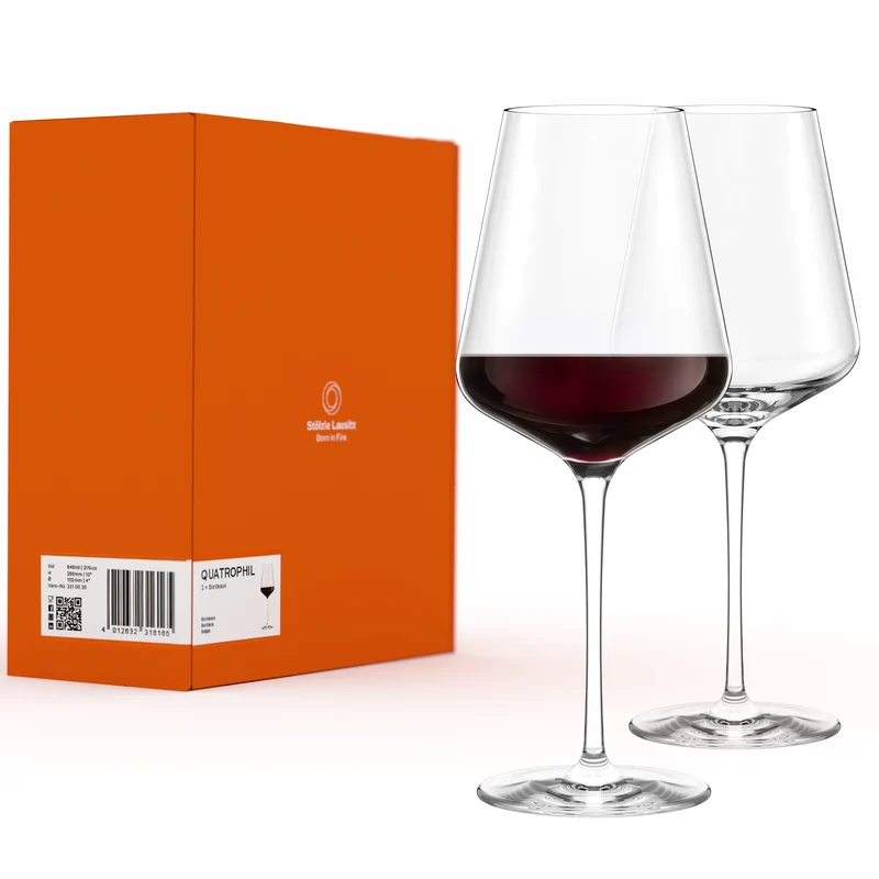 Bordeauxglas Quatrophil 2er Set
