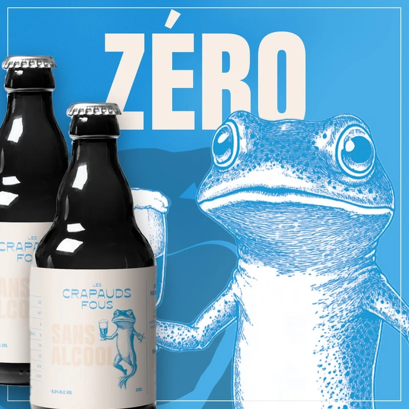 Bière blanche Les Crapauds Fous - 75 cl