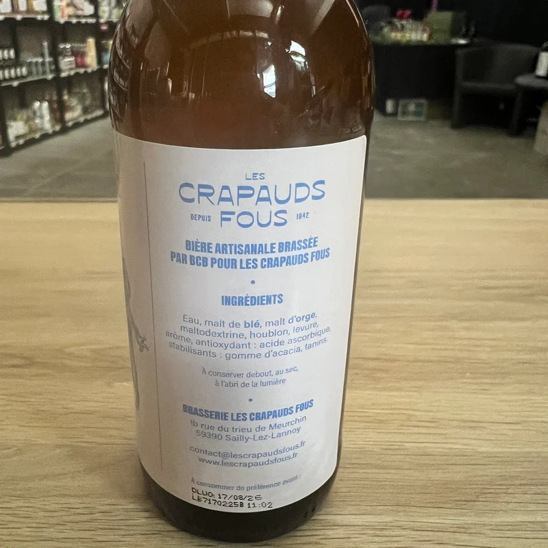 Bière blanche Les Crapauds Fous