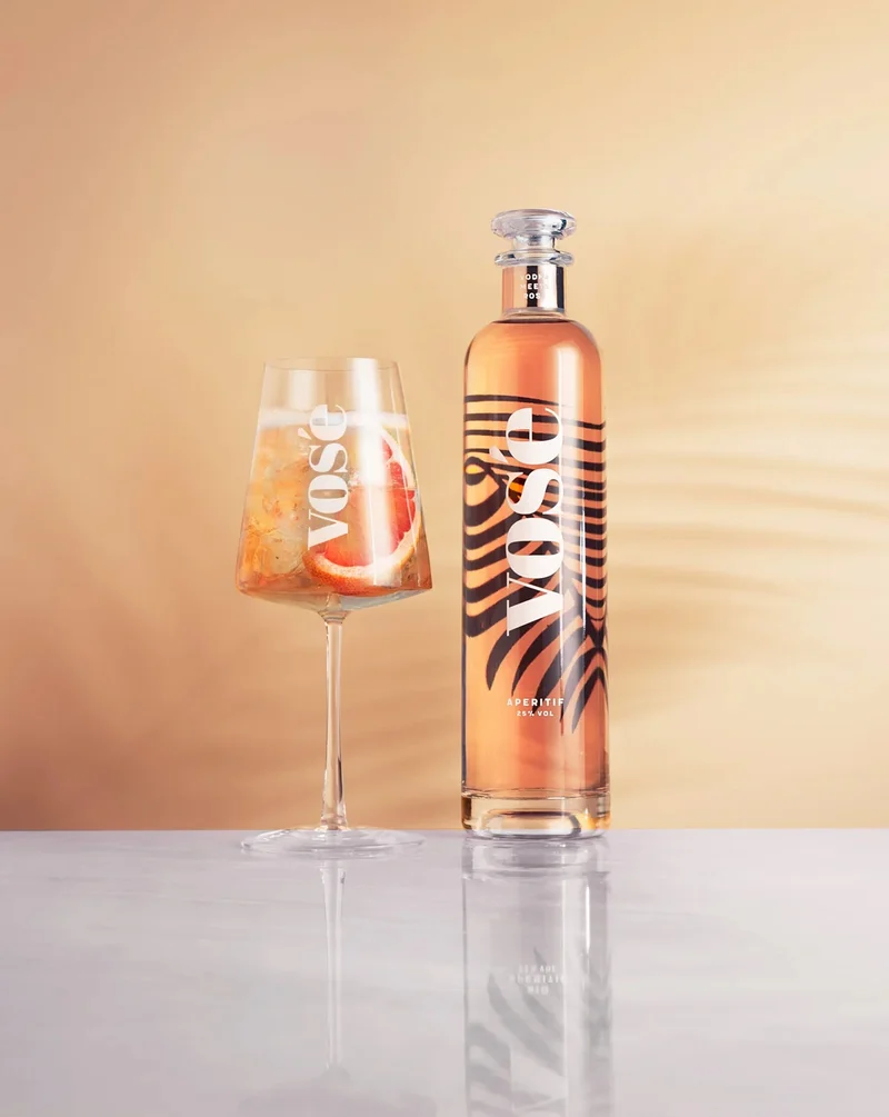 vosé mit Glas