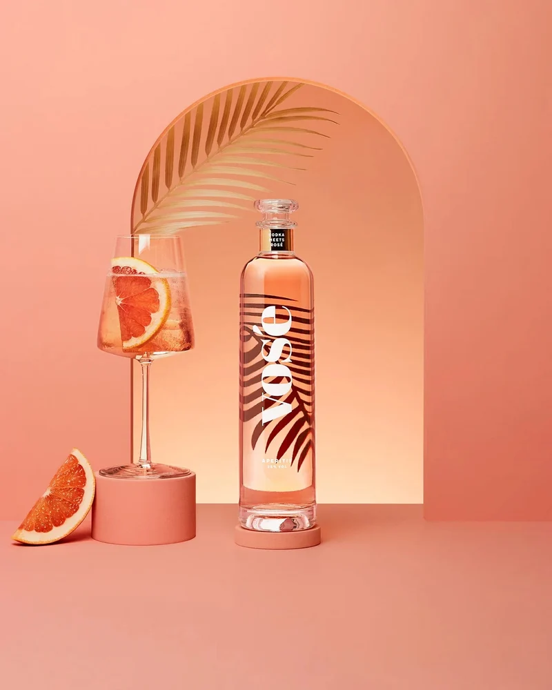 vosé mit Glas