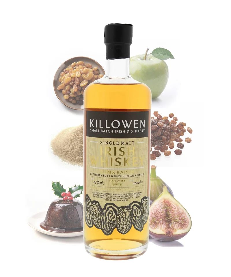 Killowen Single Malt Irish Whiskey Rum & Raisin