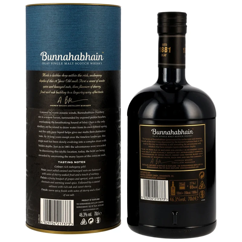 Bunnahabhain 18 Jahre Islay Single Malt Scotch Whisky