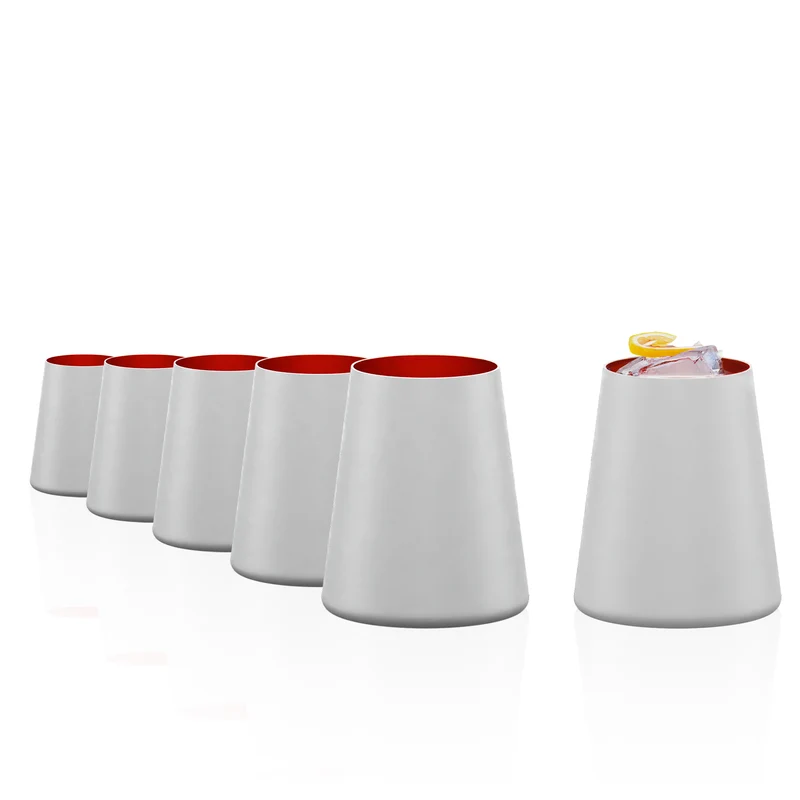 Becher Power Weiß/Bronze 6er Set