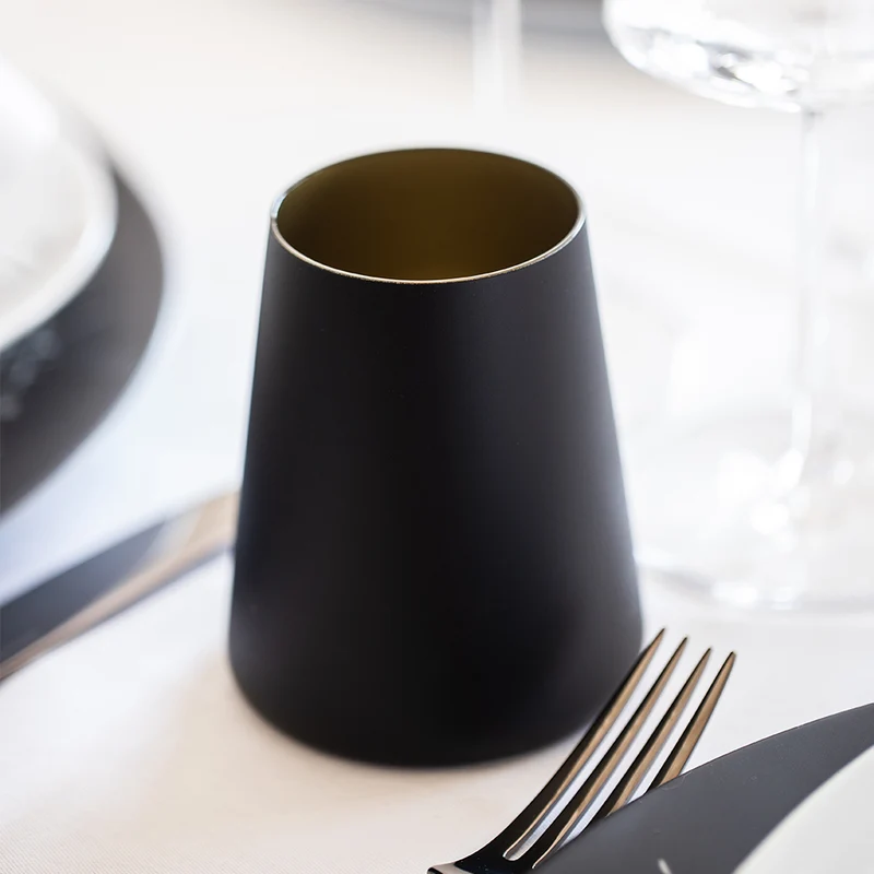 Becher Power Schwarz/Silber 6er Set