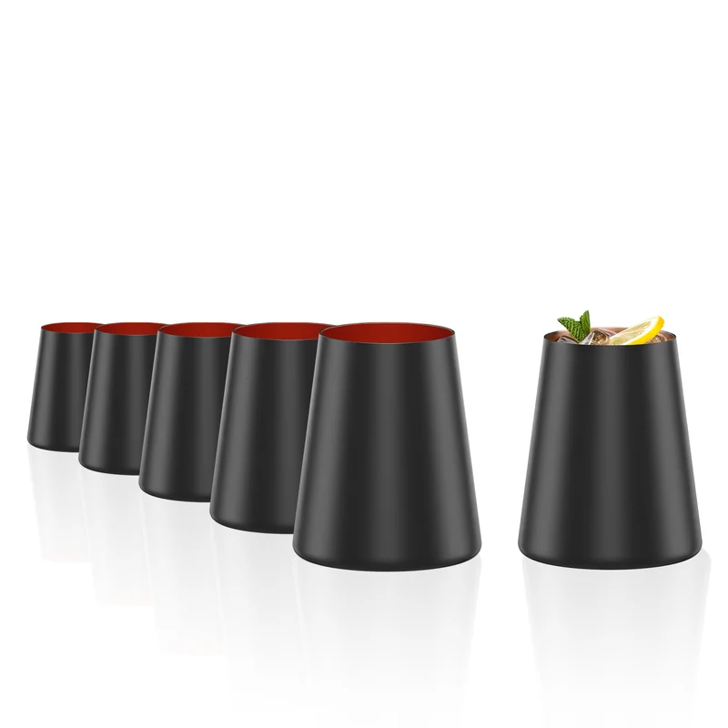 Becher Power Schwarz/Bronze 6er Set