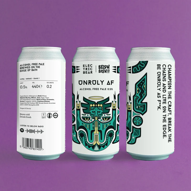 Bière Below Brew - Unruly AF sans alcool 0.5%