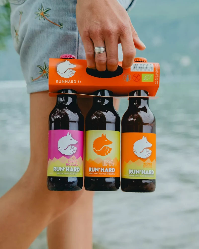 Bière fruits rouges RUN'HARD sans alcool 0,4% - 75 cl