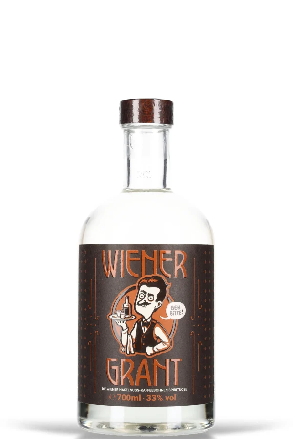 Wiener Grant Haselnuss Kaffeebohnen-Spirituose 33% vol. 0.7l