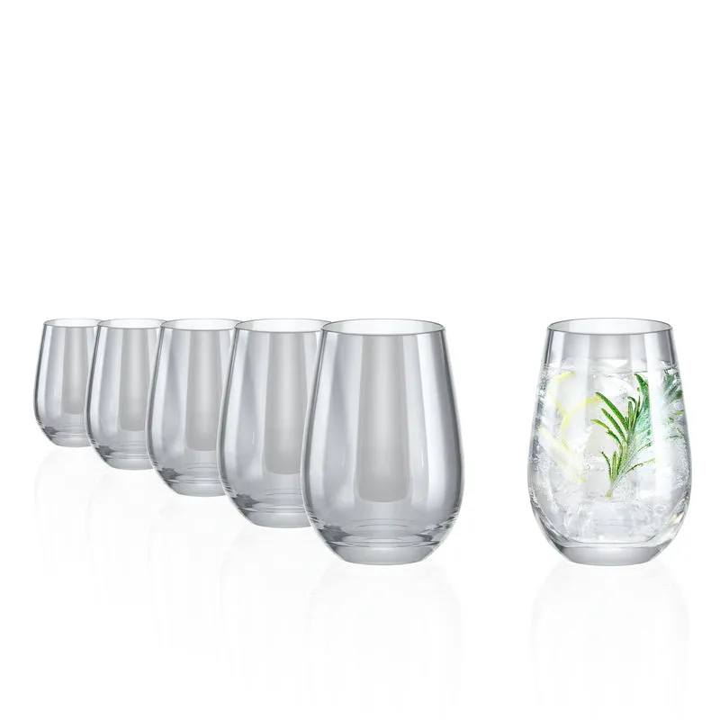 Longdrinkbecher Silber Mirror 6er Set