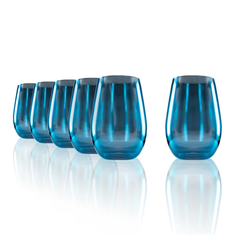 Longdrinkbecher Blau Mirror 6er Set
