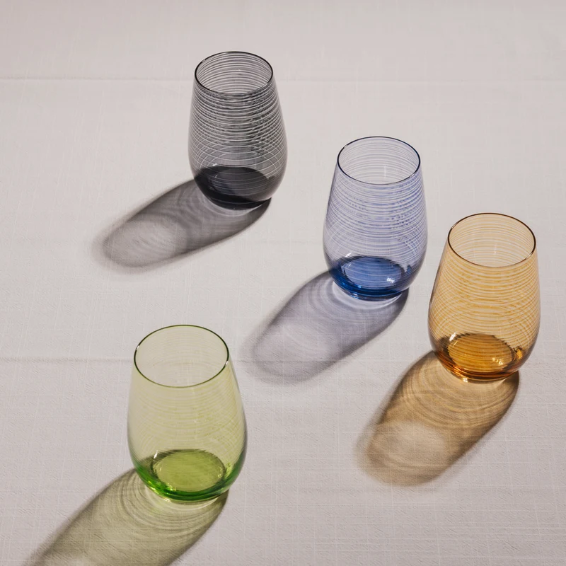 Becher Blaugrau Twister 6er Set