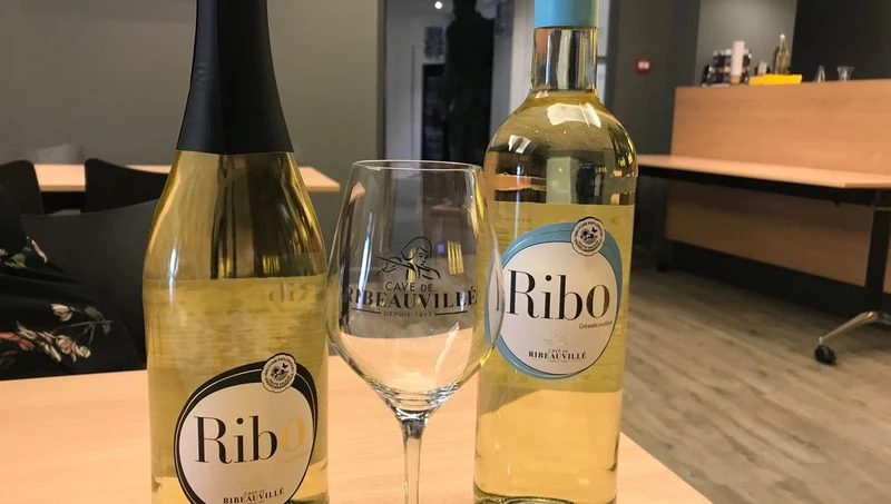 Effervescent blanc d'Alsace Ribo sans alcool 0,5%