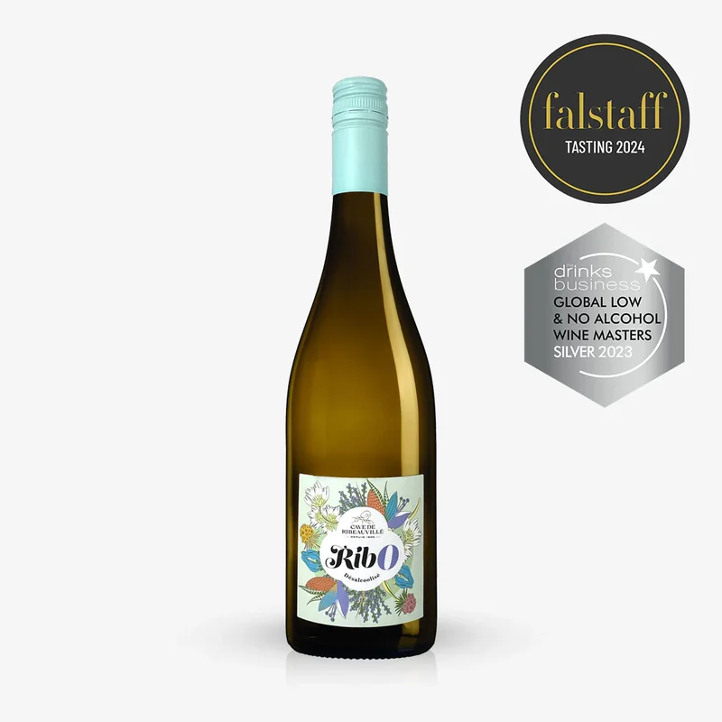 Vin blanc d'Alsace Ribo sans alcool 0,5%