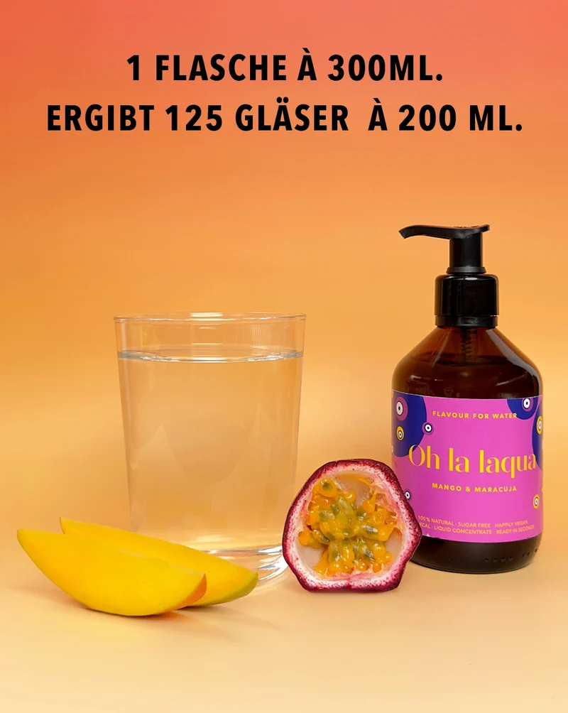 MANGO & MARACUJA | 300ML GLASFLASCHE