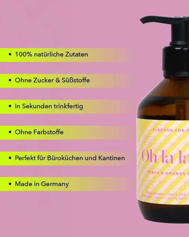 PFIRSICH & ORANGENBLÜTE | 300ML GLASFLASCHE