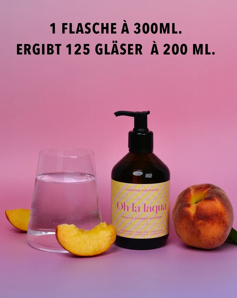 PFIRSICH & ORANGENBLÜTE | 300ML GLASFLASCHE
