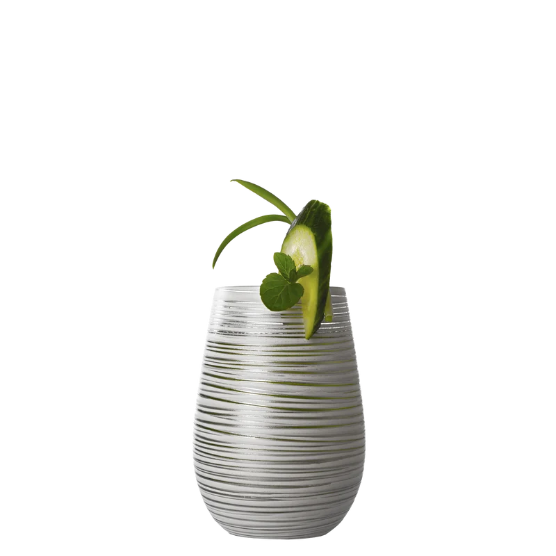 Becher Weiß/Silber Twister 6er Set