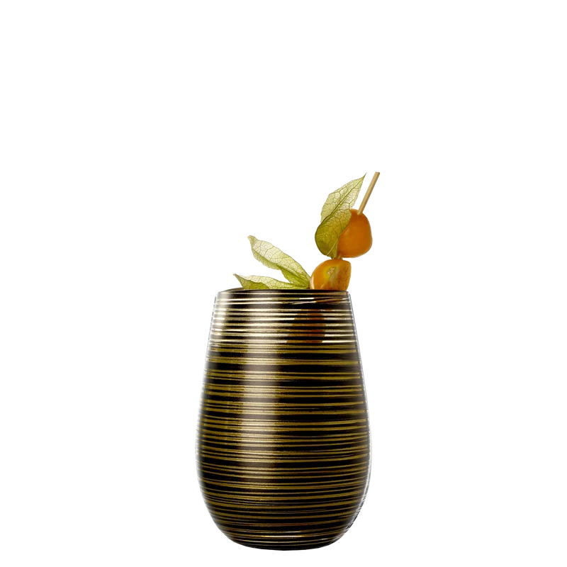 Becher Schwarz/Gold Twister 6er Set