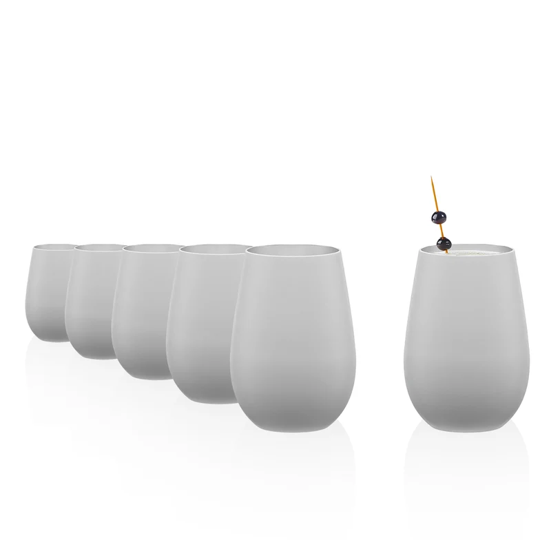 Becher Weiß/Silber Elements 6er Set