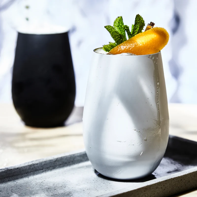 Becher Weiß/Silber Elements 6er Set