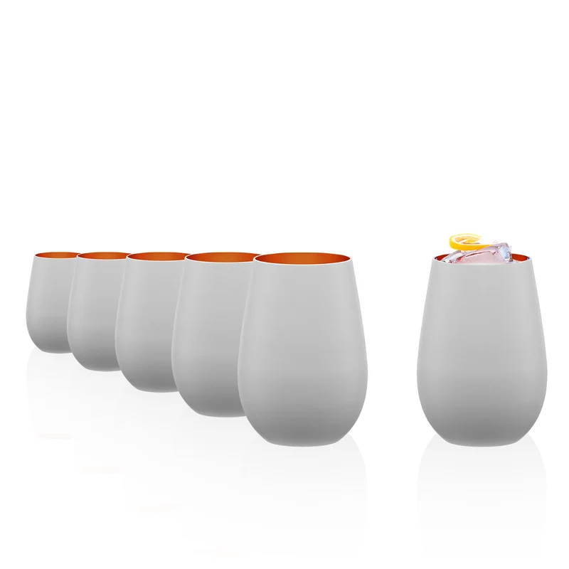 Becher Weiß/Bronze Elements 6er Set