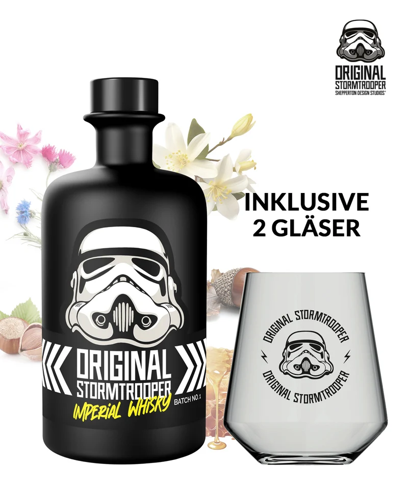 Original Stormtrooper Imperial Whisky inklusive 2 Gläser