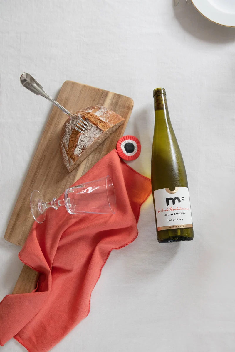 Vin blanc Colombard sans alcool 0,5% - La Cuvée Révolutionnaire de Moderato