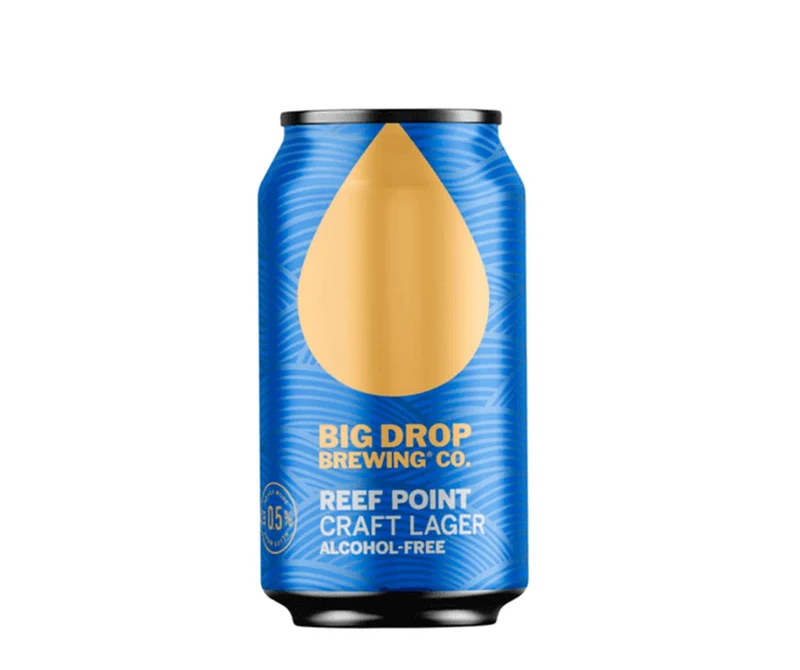 Bière Big Drop Reef Point Craft Lager 0,5% sans alcool