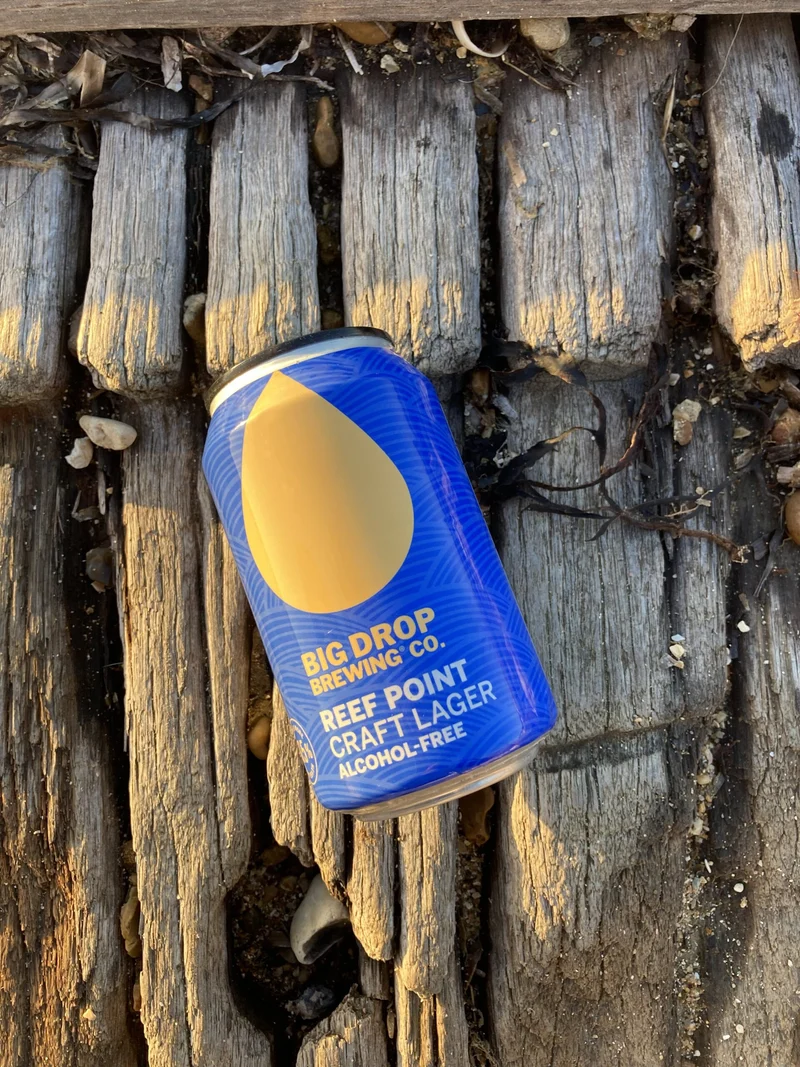 Bière Big Drop Reef Point Craft Lager 0,5% sans alcool