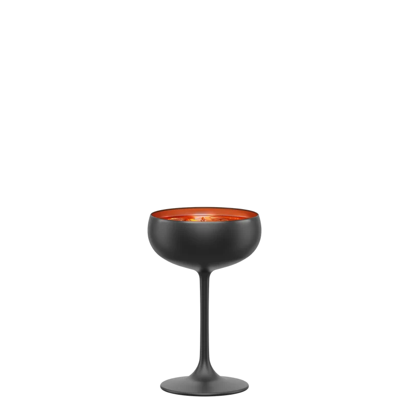 Sektschale Schwarz/Bronze Elements 6er Set