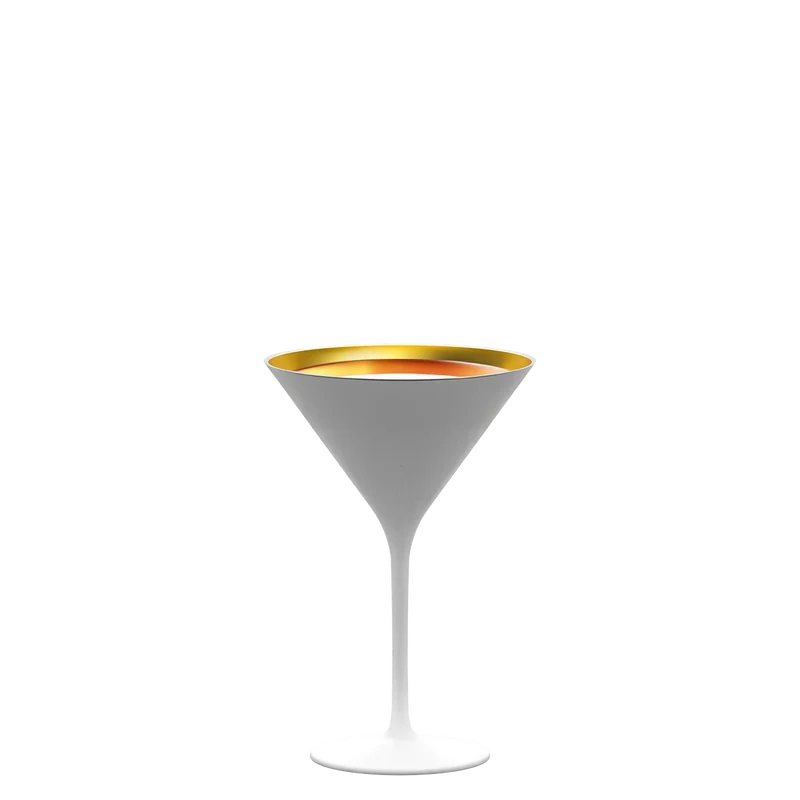Cocktailschale Weiß/Gold Elements 6er Set