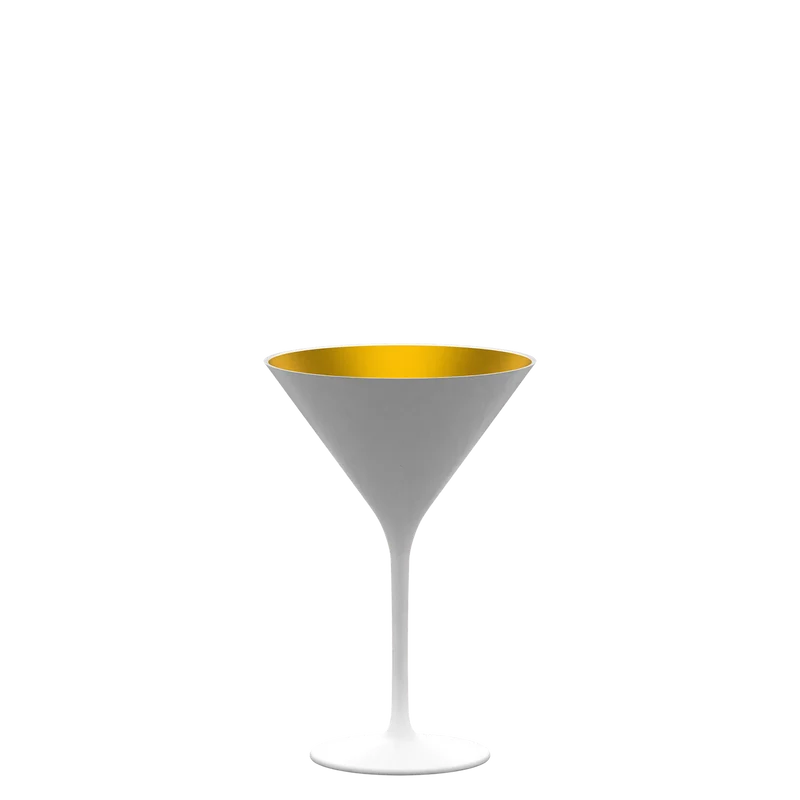 Cocktailschale Weiß/Gold Elements 6er Set