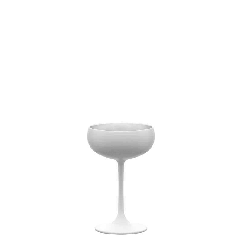 Sektschale Weiß/Silber Elements 6er Set