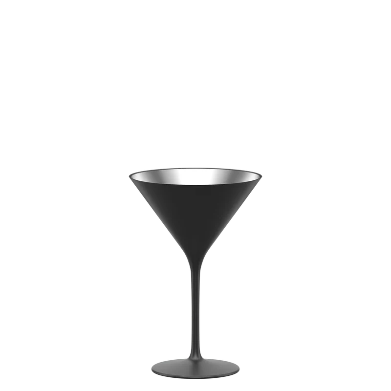 Cocktailschale Schwarz/Silber Elements 6er Set