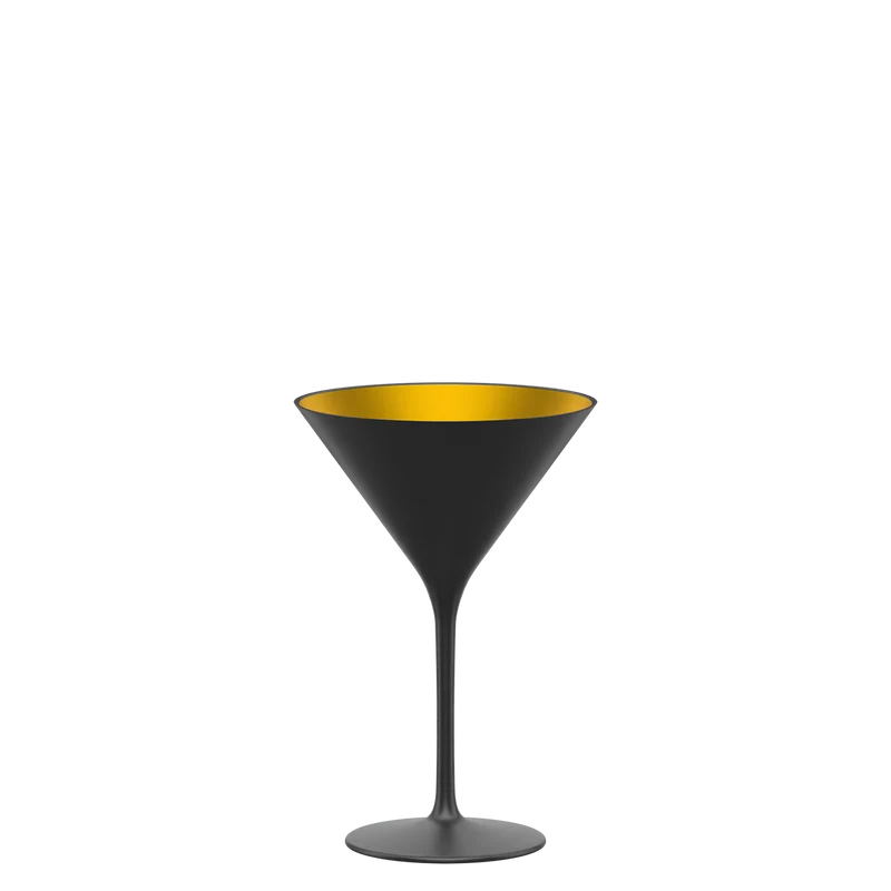 Cocktailschale Schwarz/Gold Elements 6er Set