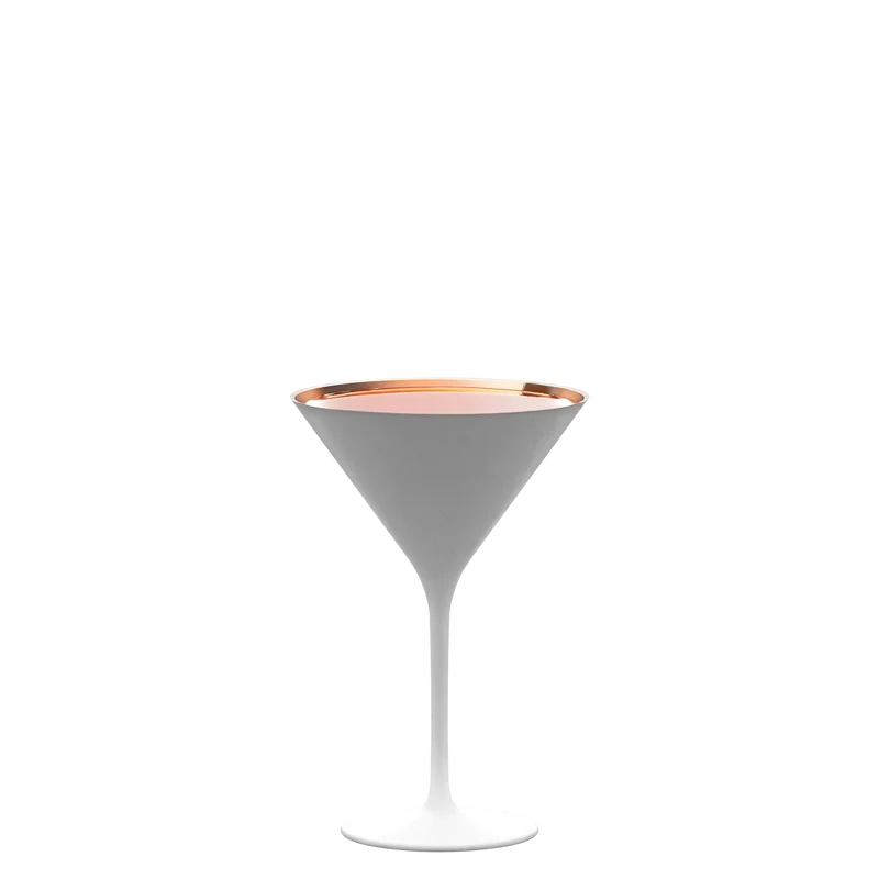 Cocktailschale Weiß/Bronze Elements 6er Set