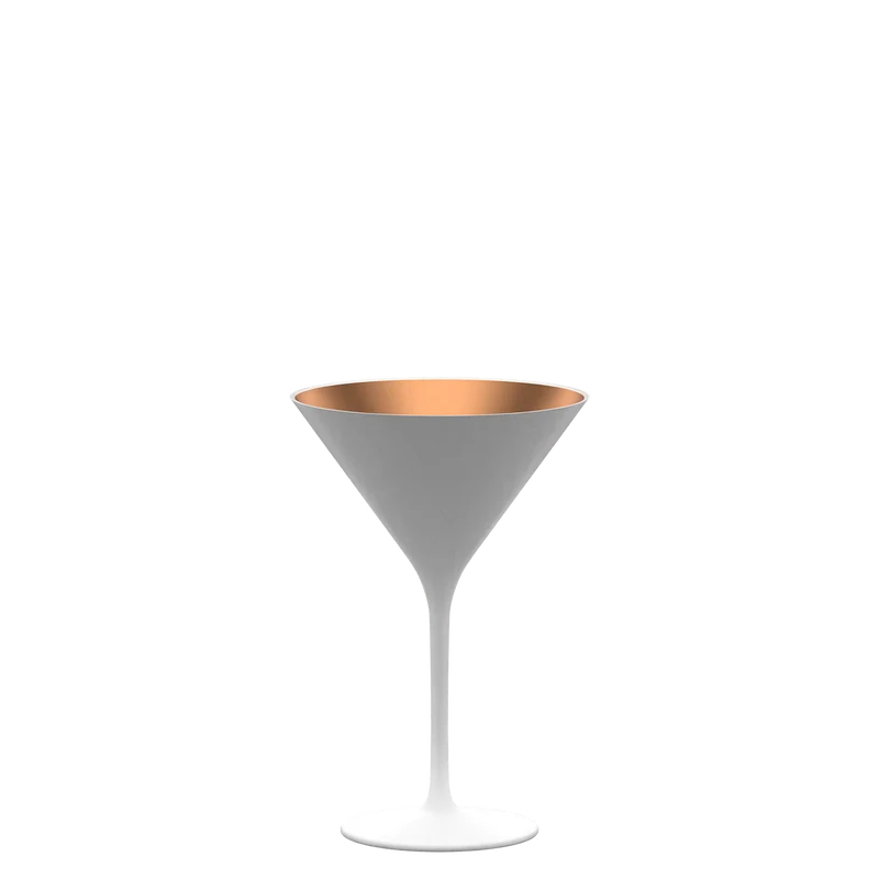 Cocktailschale Weiß/Bronze Elements 6er Set