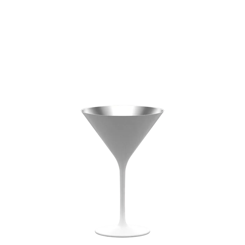 Cocktailschale Weiß/Silber Elements 6er Set