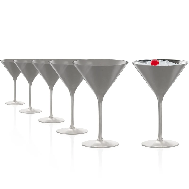Cocktailschale Silber Elements 6er Set