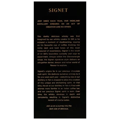 Glenmorangie Signet | Northern Highland Single Malt Scotch Whisky | 2025 Edition