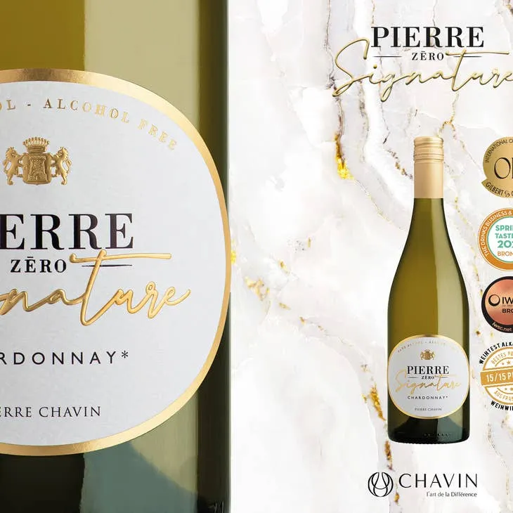 Vin blanc sans alcool Pierre Zéro Signature Chardonnay 0,0%