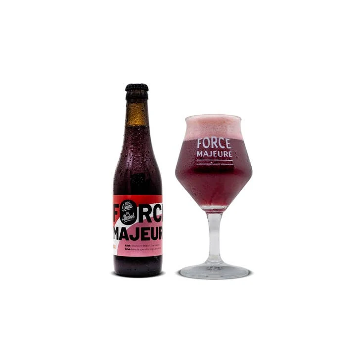 Bière Kriek Force Majeure 0,4% sans alcool